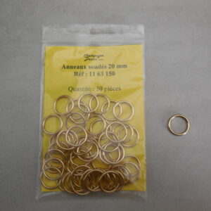 50 Anneaux soudés 16/20 mm