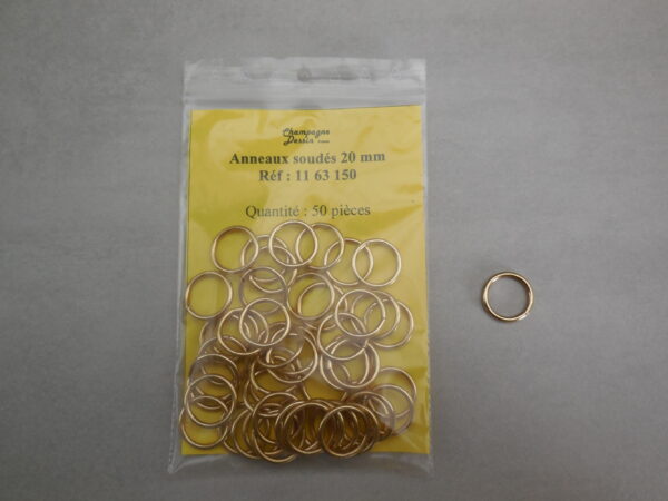 50 Anneaux soudés 16/20 mm